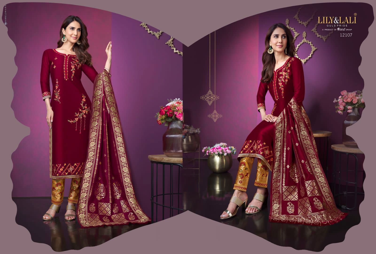 Meenakri Vol 3 By Lily And Lali Readymade Suits Catalog
